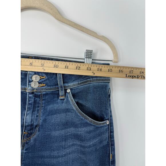 Hudson Beth Baby Boot Jeans Mid Rise Dark Wash Flap Pockets Women’s 28 - Picture 7 of 11